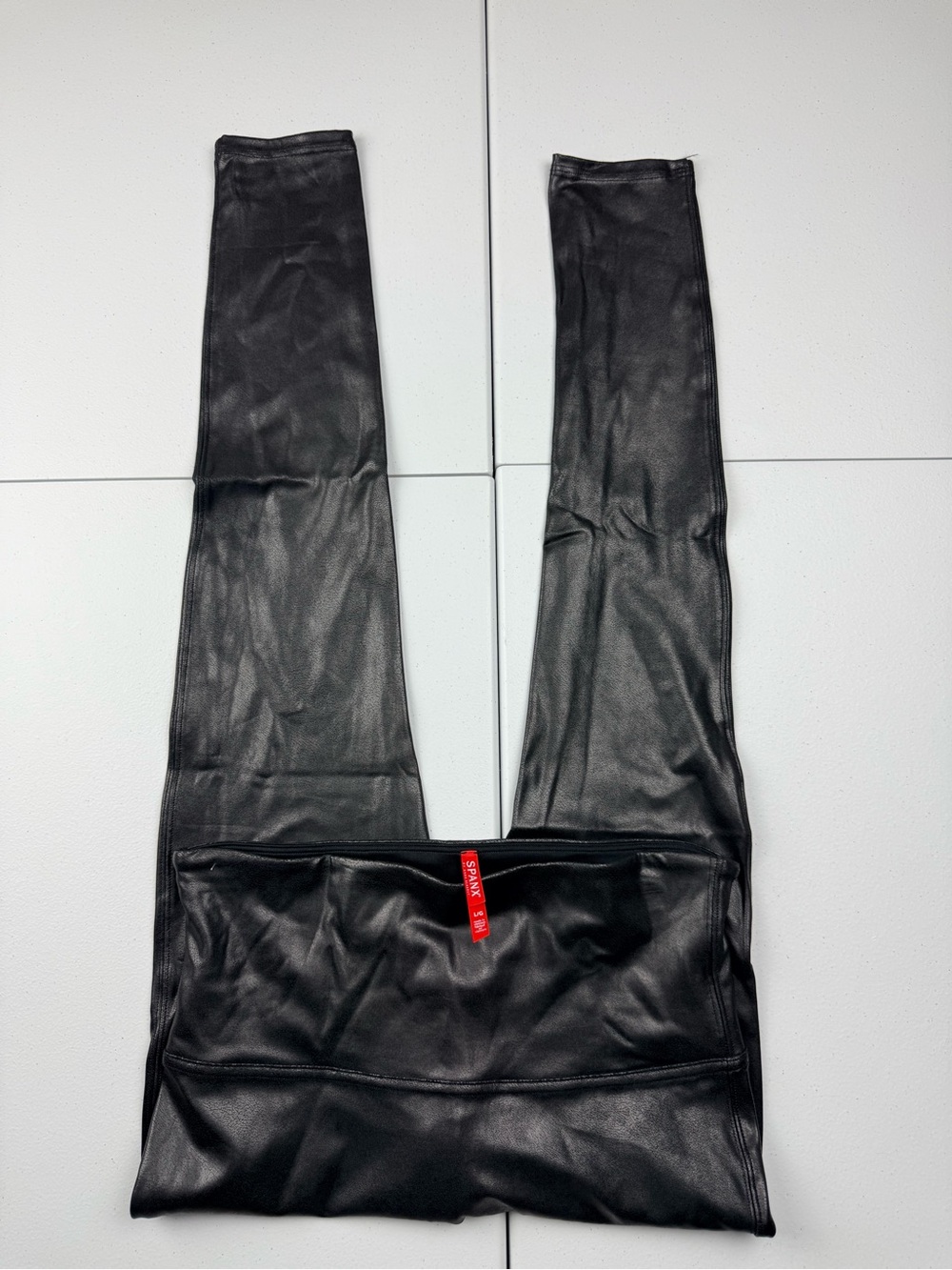SPANX Black Faux‎ Leather leggings